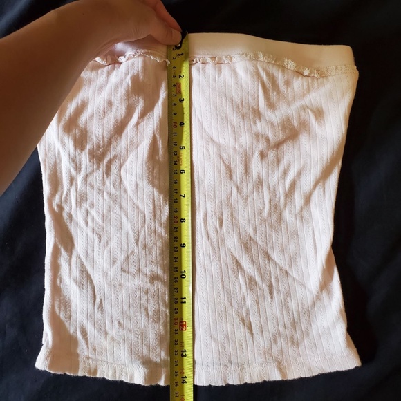 GUESS Adorable baby pink stretchy tube top with lace lining and bralette - Picture 9 of 11